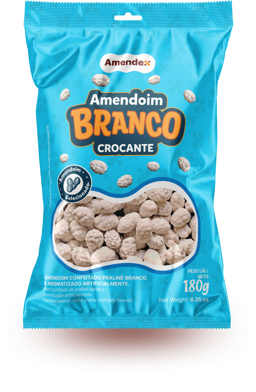 Embalagem de Amendoim Branco Crocante